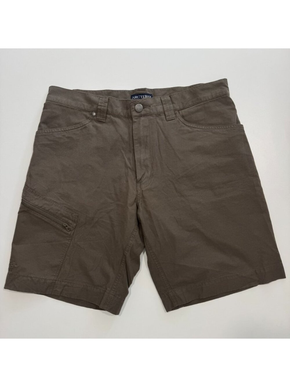 Arc'teryx Mens Cargo Hiking Shorts Cotton Blend Size 32 Brown